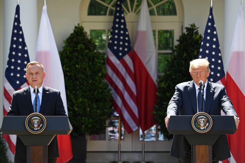 U.S. President Trump and Poland's President Duda hold joint news conference at the White House in Wa