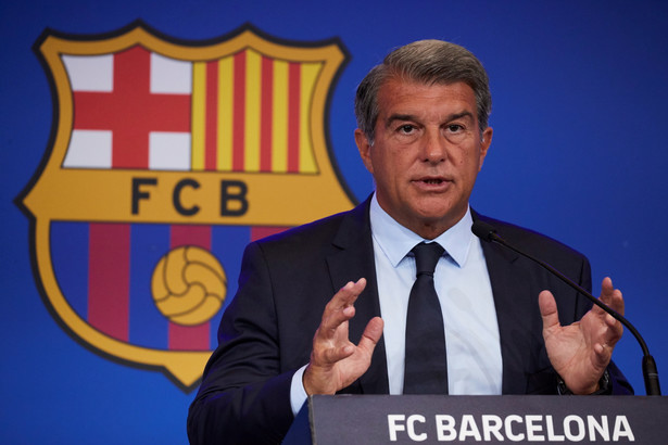 Prezydent FC Barcelony Joan Laporta