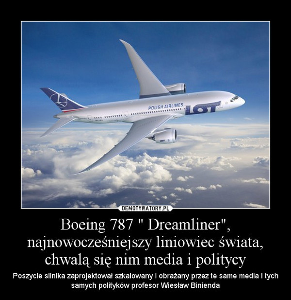 Internauci śmieja sie z Dreamlinera LOT, memy o Dreamlinerze LOT