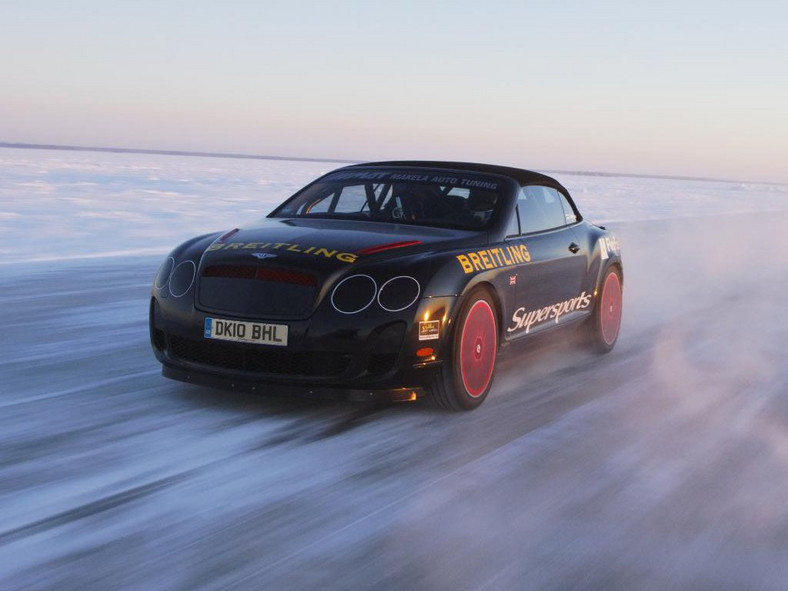 Bentley Supersports Cabrio najszybszy na lodzie