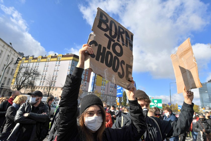 Protesty po orzeczeniu Trybunału Konstytucyjnego w sprawie aborcji