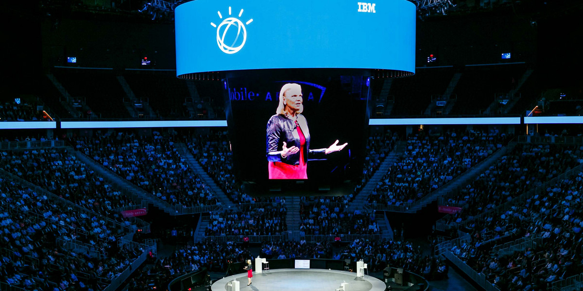 Ginni Rometty, prezes IBM podczas konferencji World of Watson w Las Vegas
