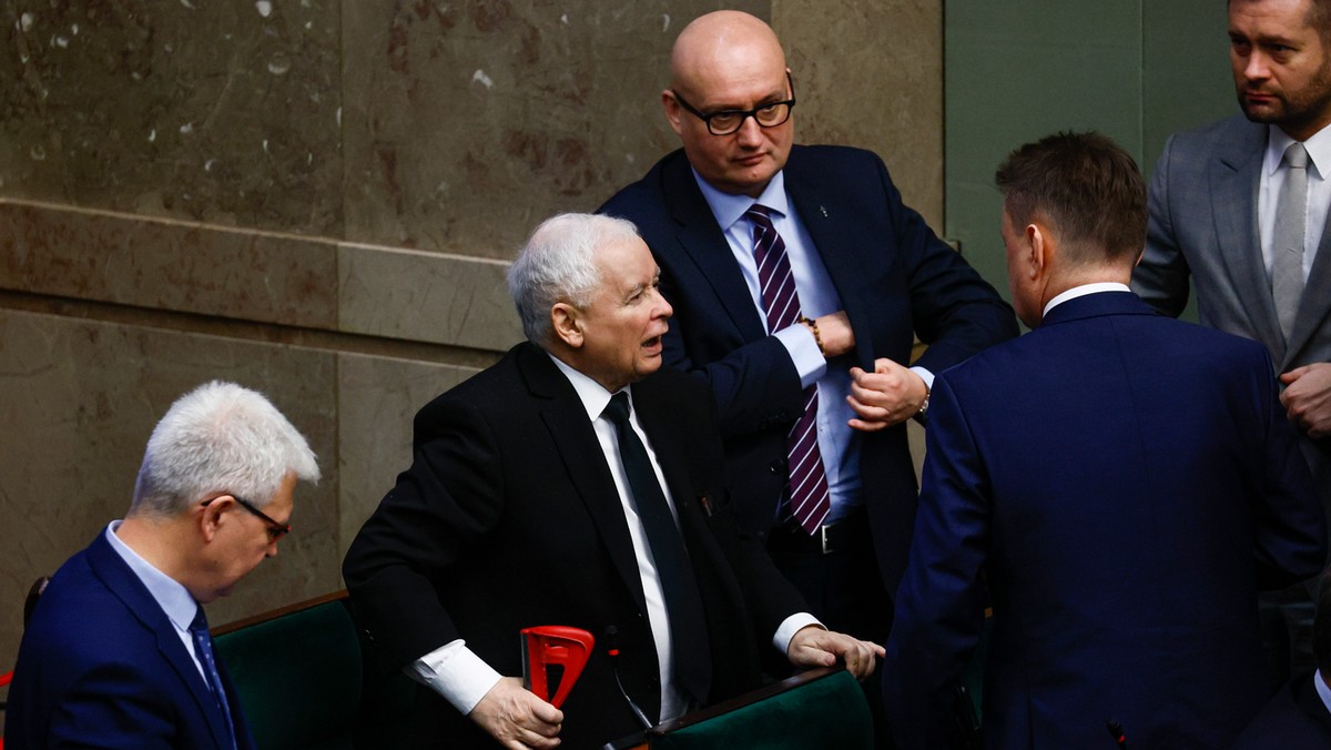 Jarosław Kaczyński w Sejmie