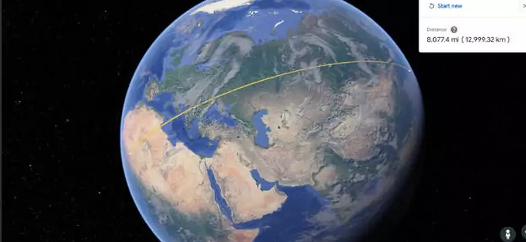 Google Earth w końcu dostaje opcję mierzenia odległości