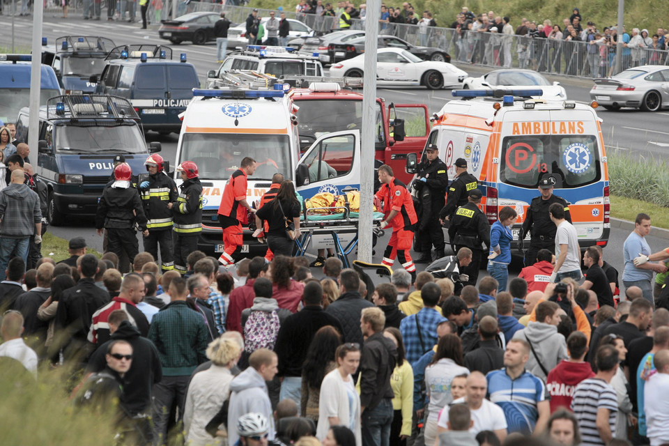 Wypadek podczas imprezy Gran Turismo w Poznaniu