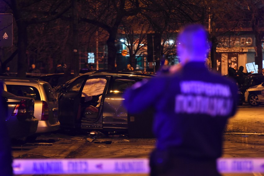 Eksplozija dzipa u Novom Sadu