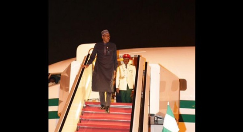 President Muhammadu Buhari returns to Nigeria from Germany