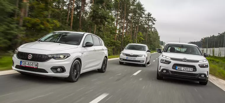 Fiat Tipo kontra Skoda Rapid Spaceback i Citroen C4 Cactus - praktyczność, styl czy ekonomia?