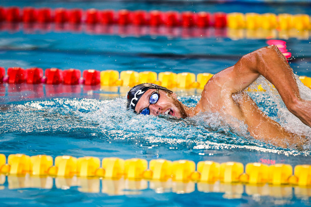 Szwajcarski pływak Jeremy Desplanches, zdobywca brązowego medalu na dystansie 200 m stylem zmiennym na igrzyskach olimpijskich w Tokio