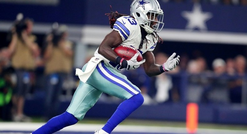 Lucky Whitehead of the Dallas Cowboys runs during a NFL game in Arlington, Texas, in 2016