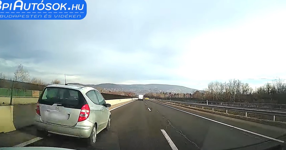 Ámokfutó módon előzött a Mercedes sofőrje az M7-es autópályán: kis híján brutális baleset lett a vége – videó