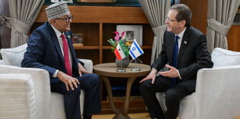 President of the Republic of Somaliland Abdirahman Mohamed Abdillahi (Irro) and President of Israel Isaac Herzog