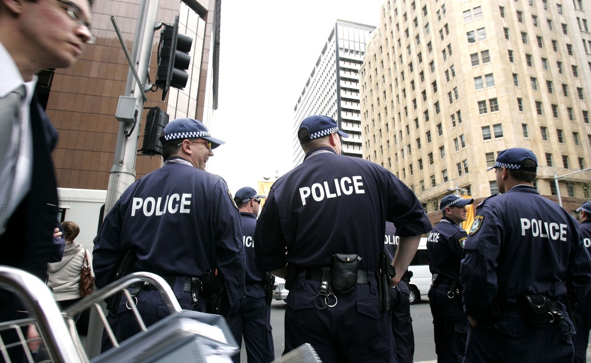 Patrol policji w Sydney