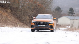 Brutális: így veret a hóban a legmegosztóbb Audi, a Q8-as óriás – videó