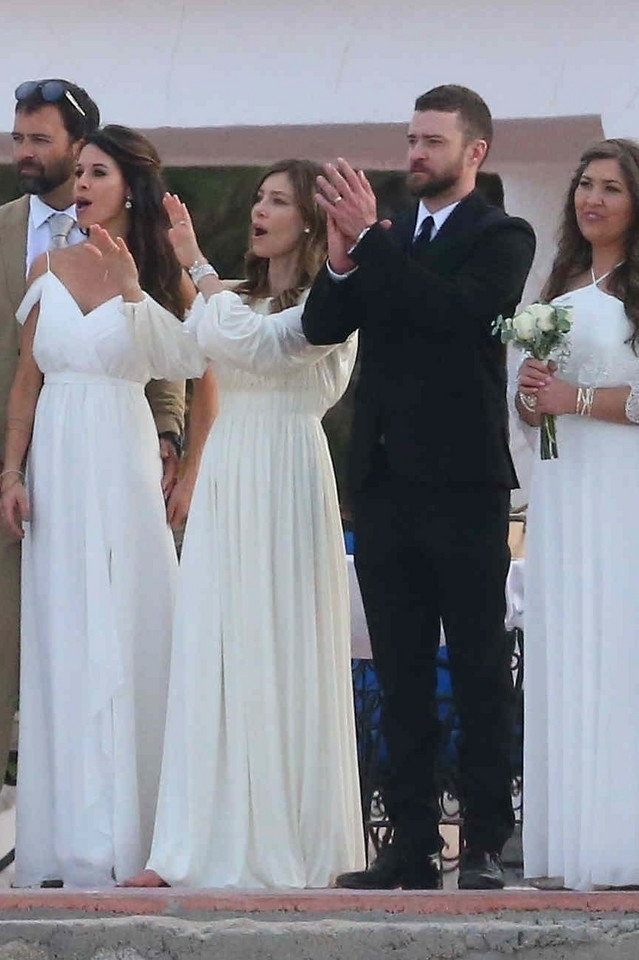 Justin Timberlake i Jessica Biel na ślubie brata aktorki