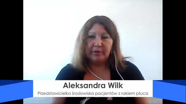 Aleksandra Wilk (zdjęcie z webinaru, stąd problem jakości)