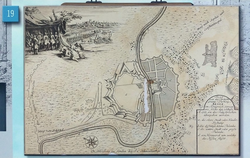 Turci na kolenima predaju kljuceve grada Austrijancima (bakrotisk)