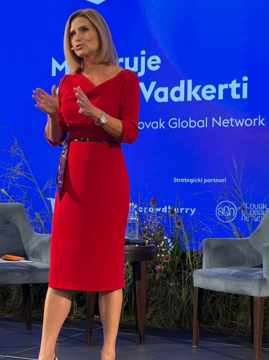 Bývalá moderátorka Andrea Vadkerti. 
