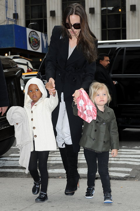 Angelina Jolie z córkami, Zaharą i Shiloh