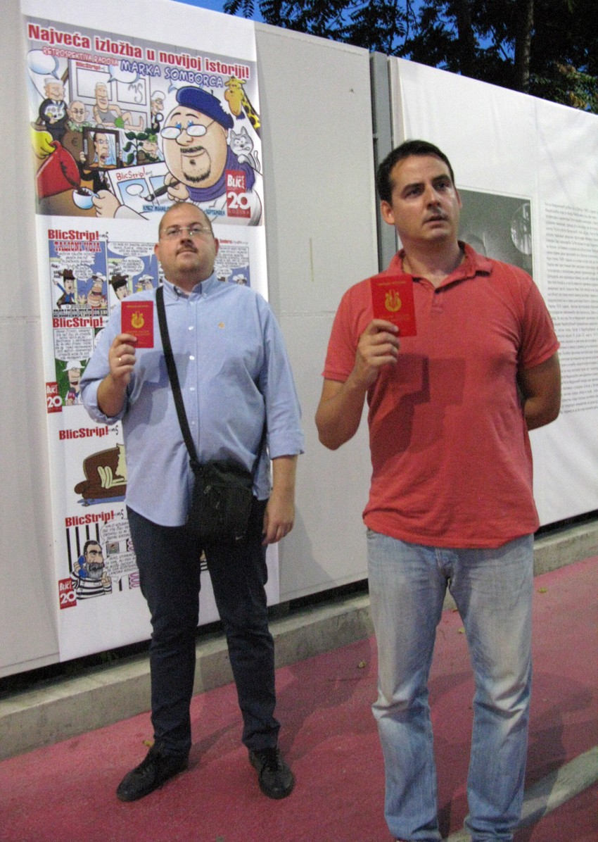 Stari i novi predsednik: Zoran Kesić i Marko Somborac