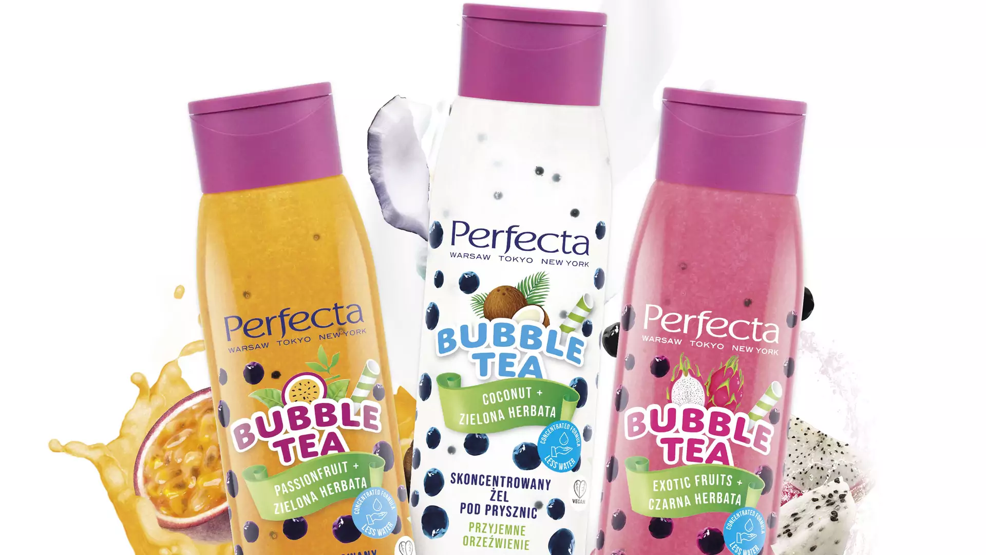 Weź prysznic z Perfecta Bubble Tea! Owocowe fuzje dla ciała i zmysłów