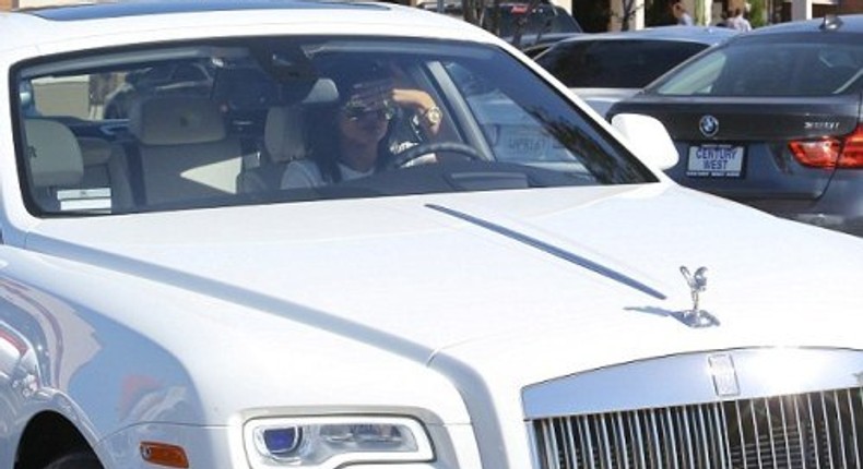 Kylie Jenner's white Rolls Royce Ghost worth $400,000 (N79.6m)