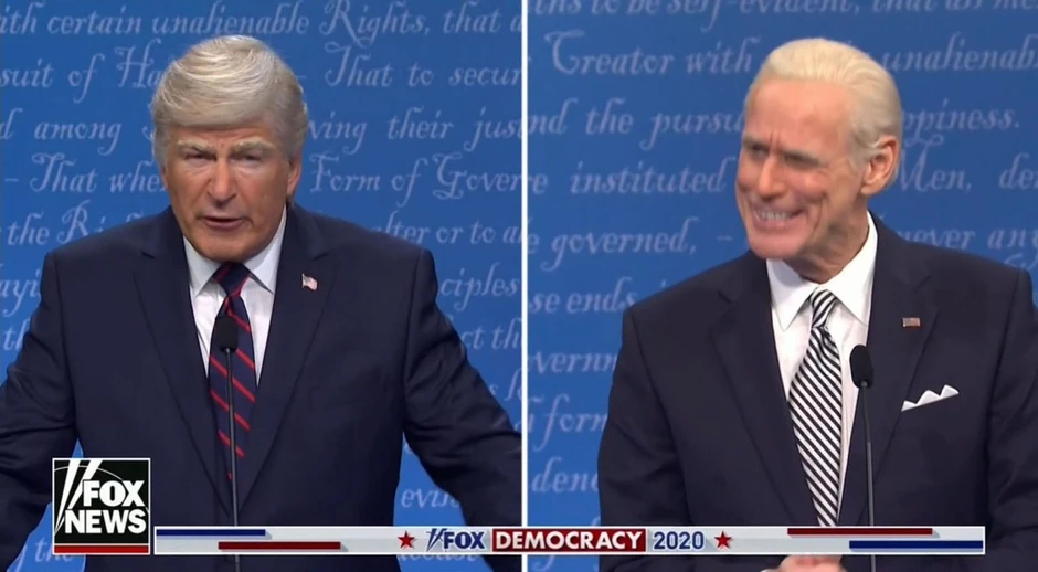 Alek Boldvin i Džim Keri kao Donald Tramp i Džozef Bajden