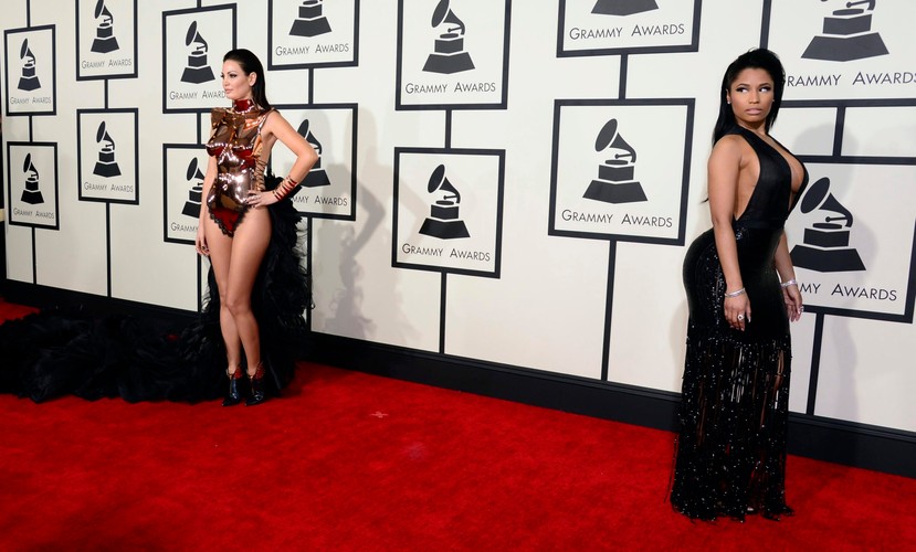 Najbardziej rozebrane gwiazdy na gali Grammy 2015: Bleona Qereti i Nicki Minaj