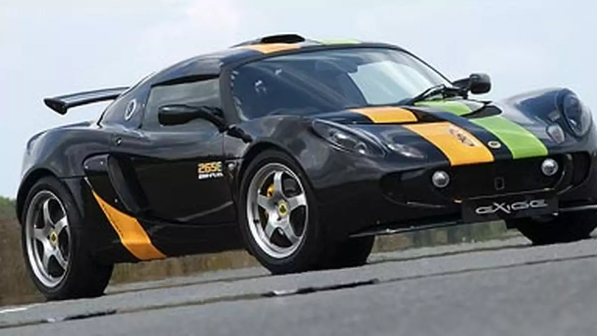 Lotus Exige 265E: więcej mocy, mniej spalin