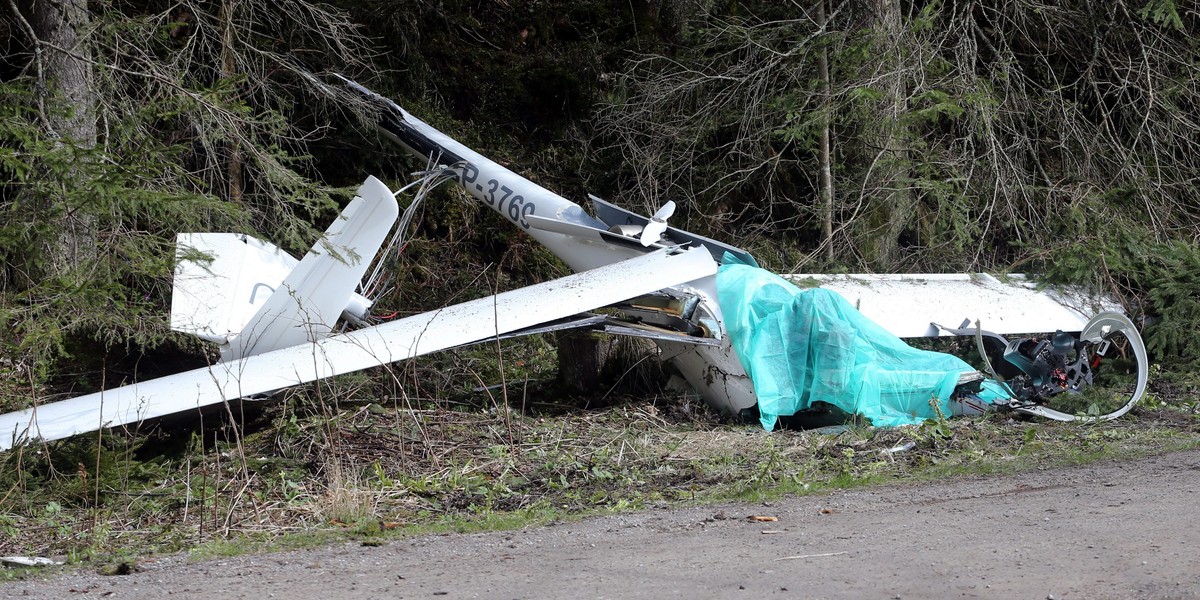 Awaryjne lądowanie szybowca. Zginął pilot!