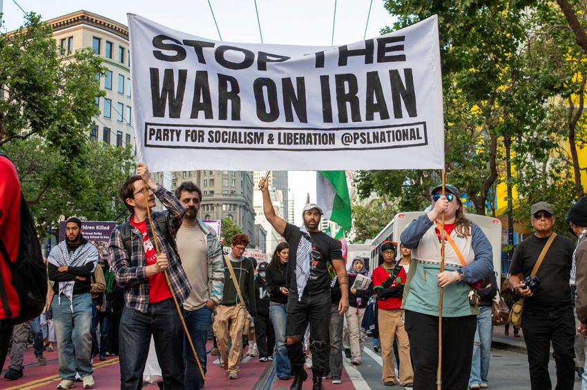 Protest u San Francisku protiv rata u Iranu