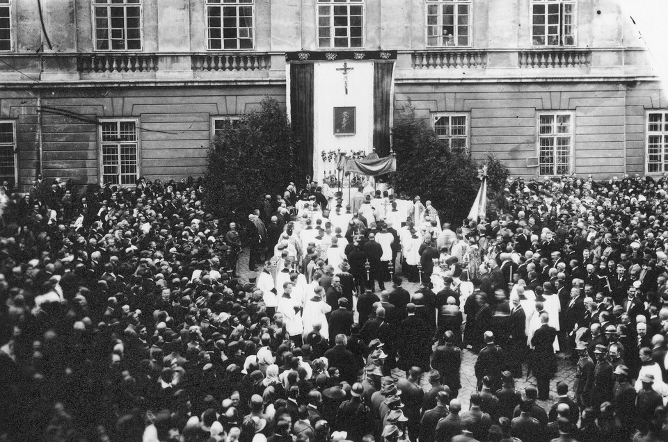 Procesja Bożego Ciała we Lwowie, przed 1939 r.