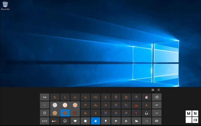 Różnorodne emoji w Windows 10 build 10547