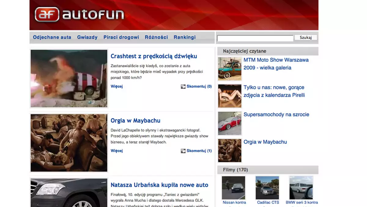 Autofun.pl - Nowy portal zaprasza