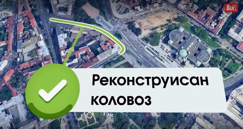 Radovi kod Trga Nikole Pašića - Rekonstruisan kolovoz