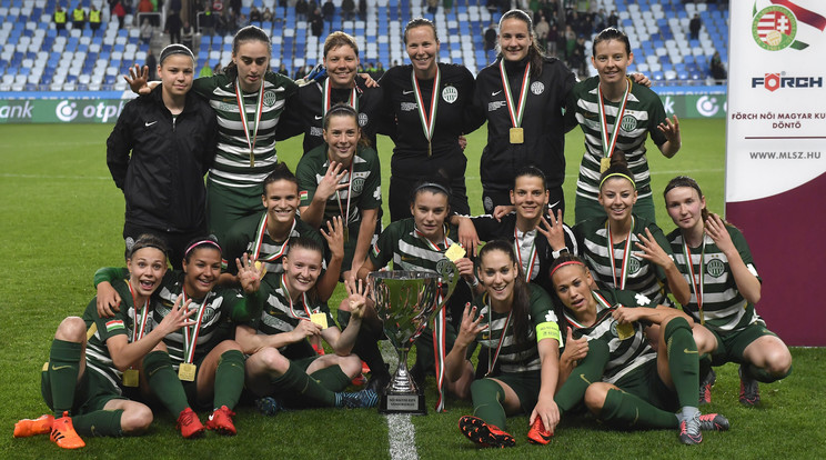 Az ominózus női kupadöntőt végül a zöld-fehérek nyerték /Fotó: Illyés Tibor - MTI