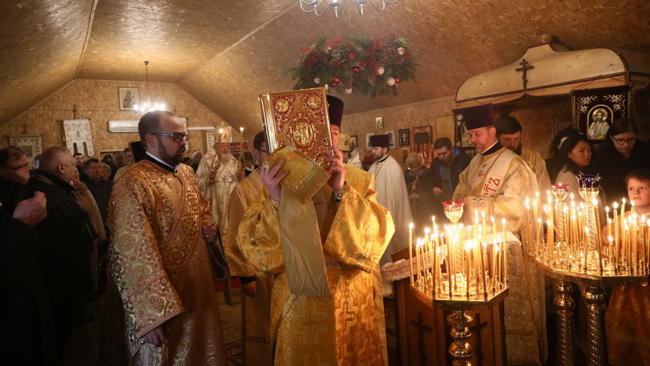 Poświęcenie dzwonów w prawosławnej świątyni Hagia Sophia w Warszawie