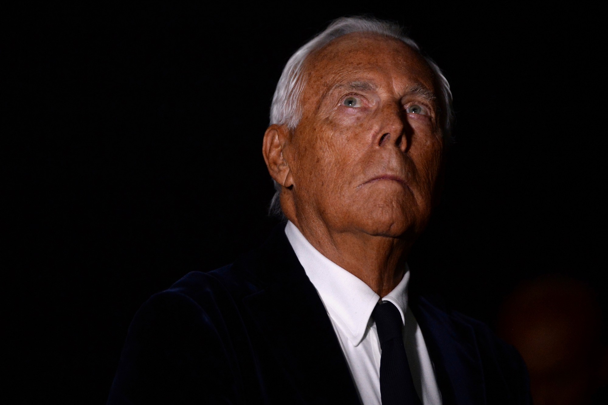 Módny návrhár Giorgio Armani.