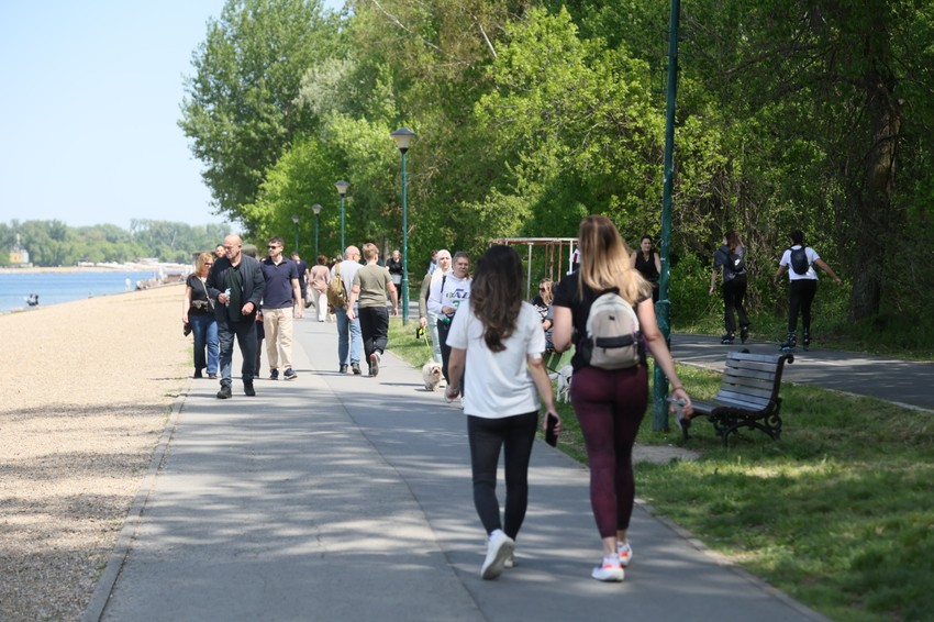 Ada Ciganlija, lepo vreme
