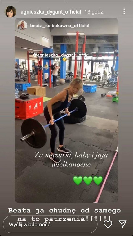 Agnieszka Dygant na Instagramie