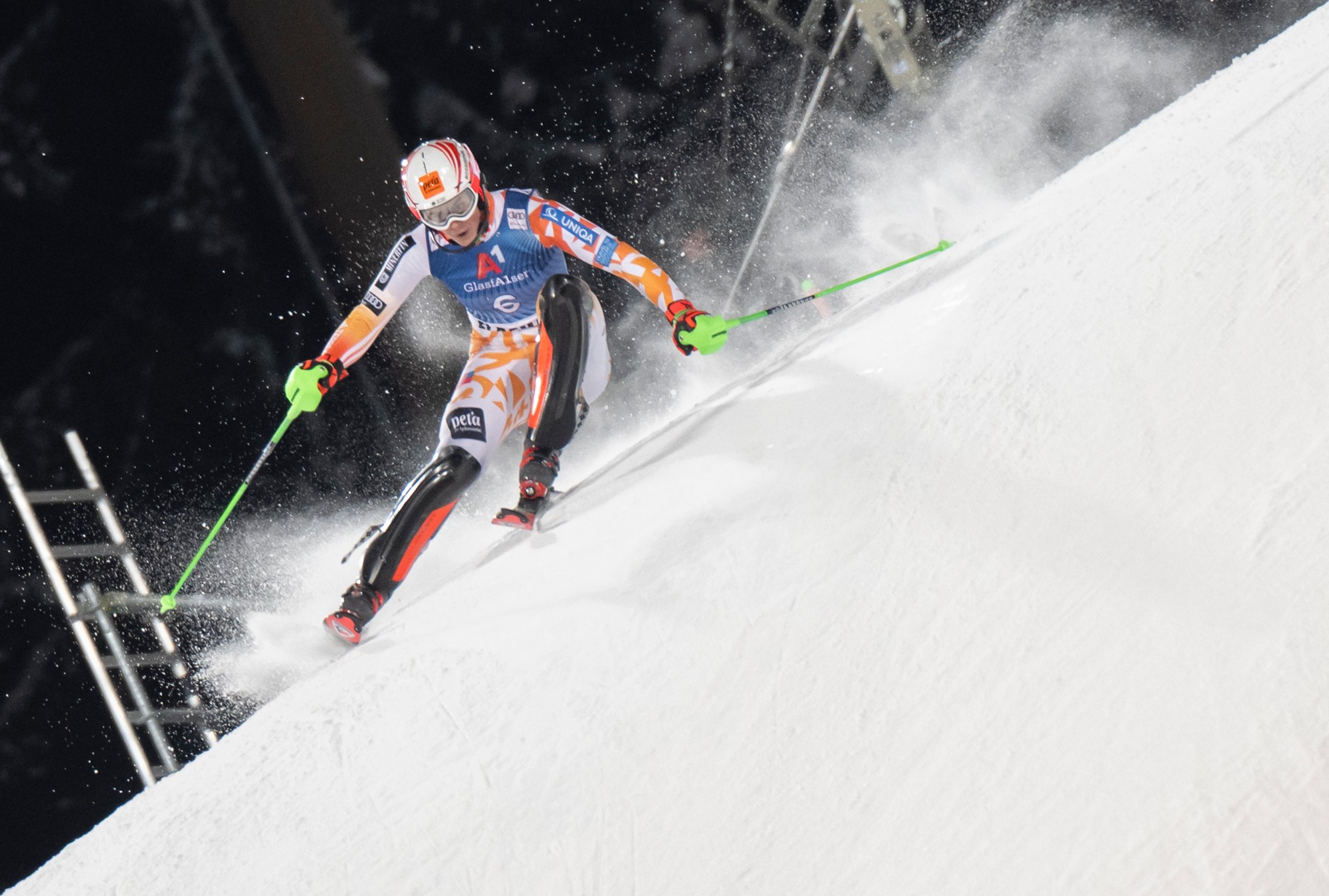 Slovenská reprezentantka v zjazdovom lyžovaní Petra Vlhová vo Flachau.