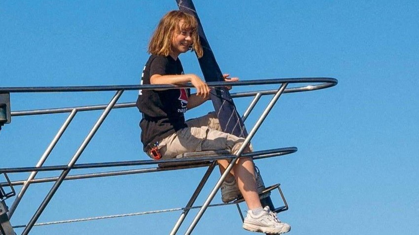 Greta Tunberg na jahti pre nego što su došli do voda gde ih je presrela izraelska vojska | Foto: Reuters