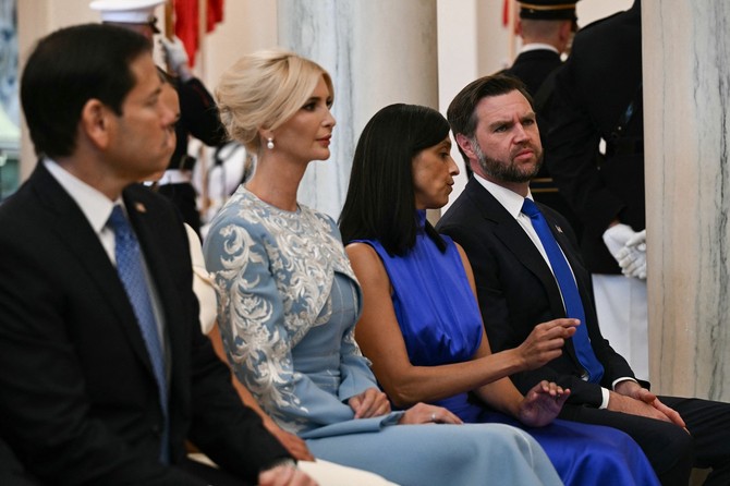 Državni sekretar SAD Marko Rubio, Arabela Kušner i Ivanka Tramp, Uša Vens i Džej Di Vens
