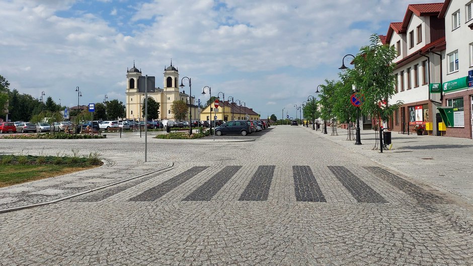 Duży Rynek w Czyżewie po rewitalizacji 