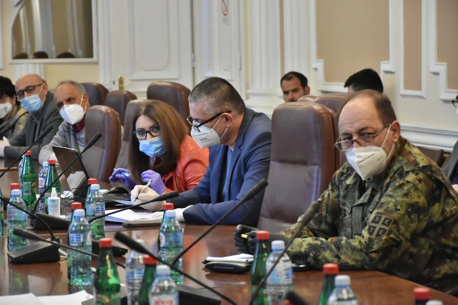 Detalj sa sastanka Kriznog štaba Niša