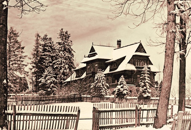 Przedwojenne Zakopane: Dom pod Jedlami, fot. T. Zwoliński / Maciej Pinkwart 'Przedwojenne Tatry, Zakopane i Podhale. Najpiękniejsze fotografie'  Wydawnictwo RM