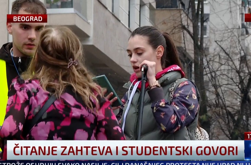 Incident tokom držanja govora