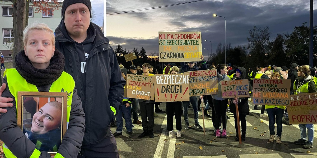 Protest w Czarnowie. Mieszkańcy blokowali drogę krajową 80.