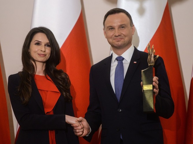 Marta Kaczyńska i Andrzej Duda