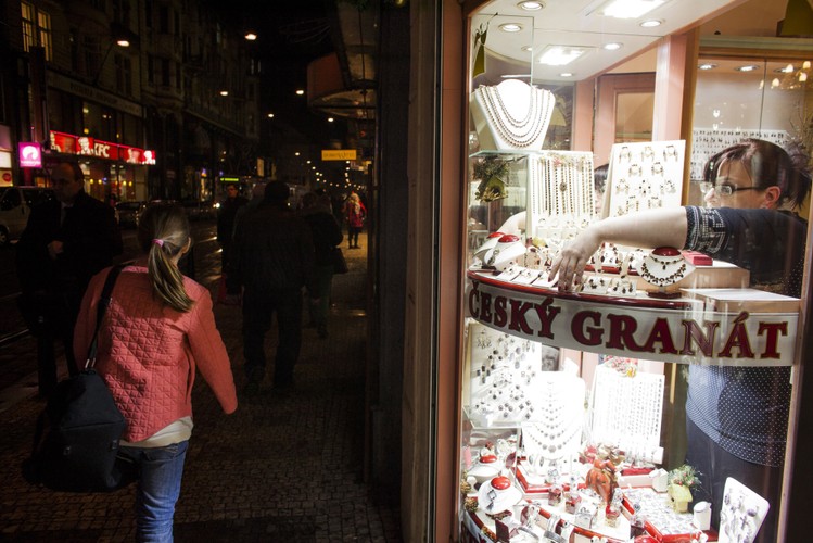 Jubiler w Pradze, Czechy. 08.01.2013